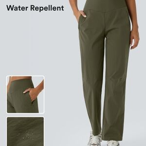 HALARA Water Repellent Straight Leg Pants in Olive